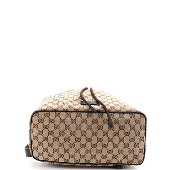 Gucci Medium Drawstring Backpack GG Canvas - Picture 4 of 5